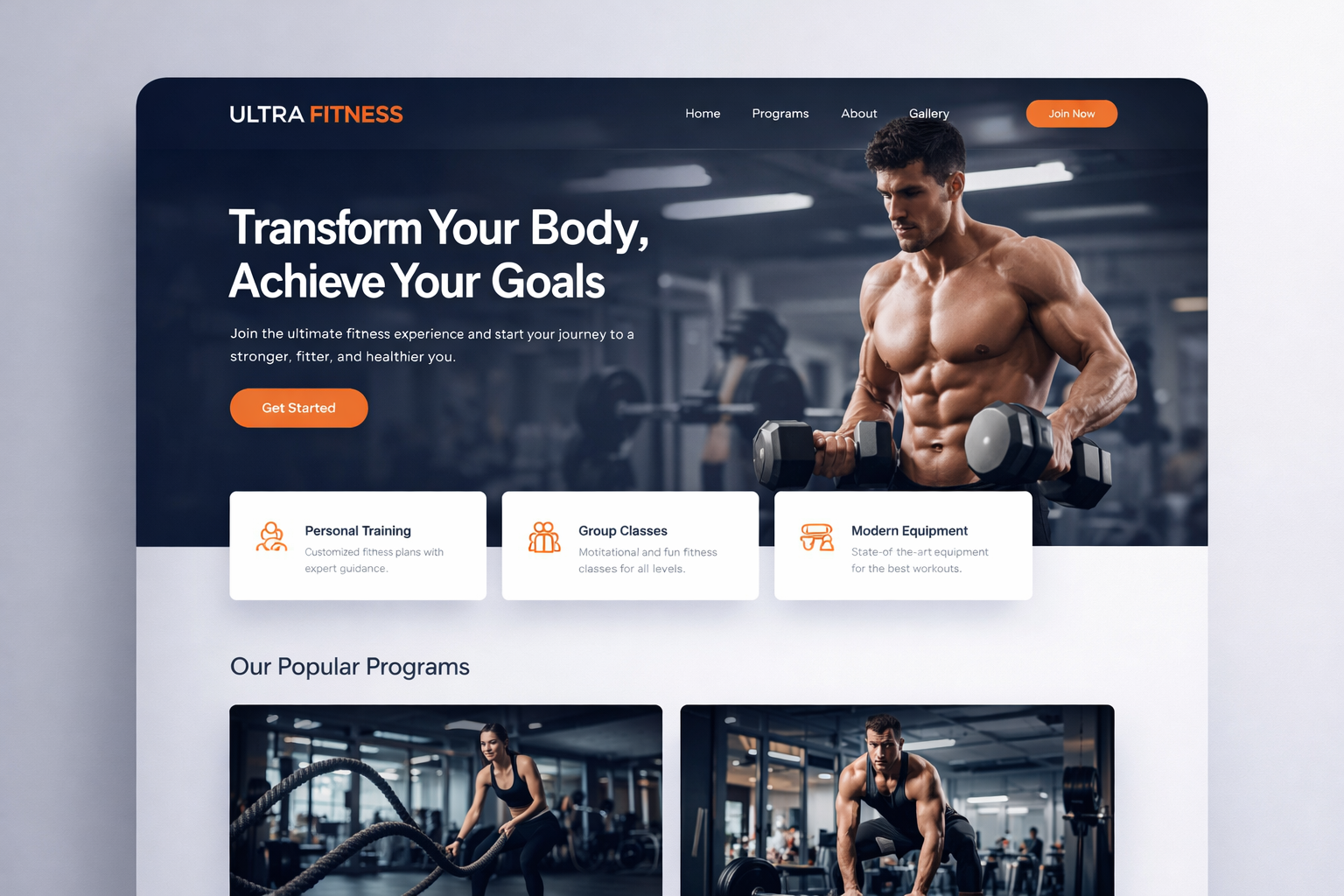 Fitness Website