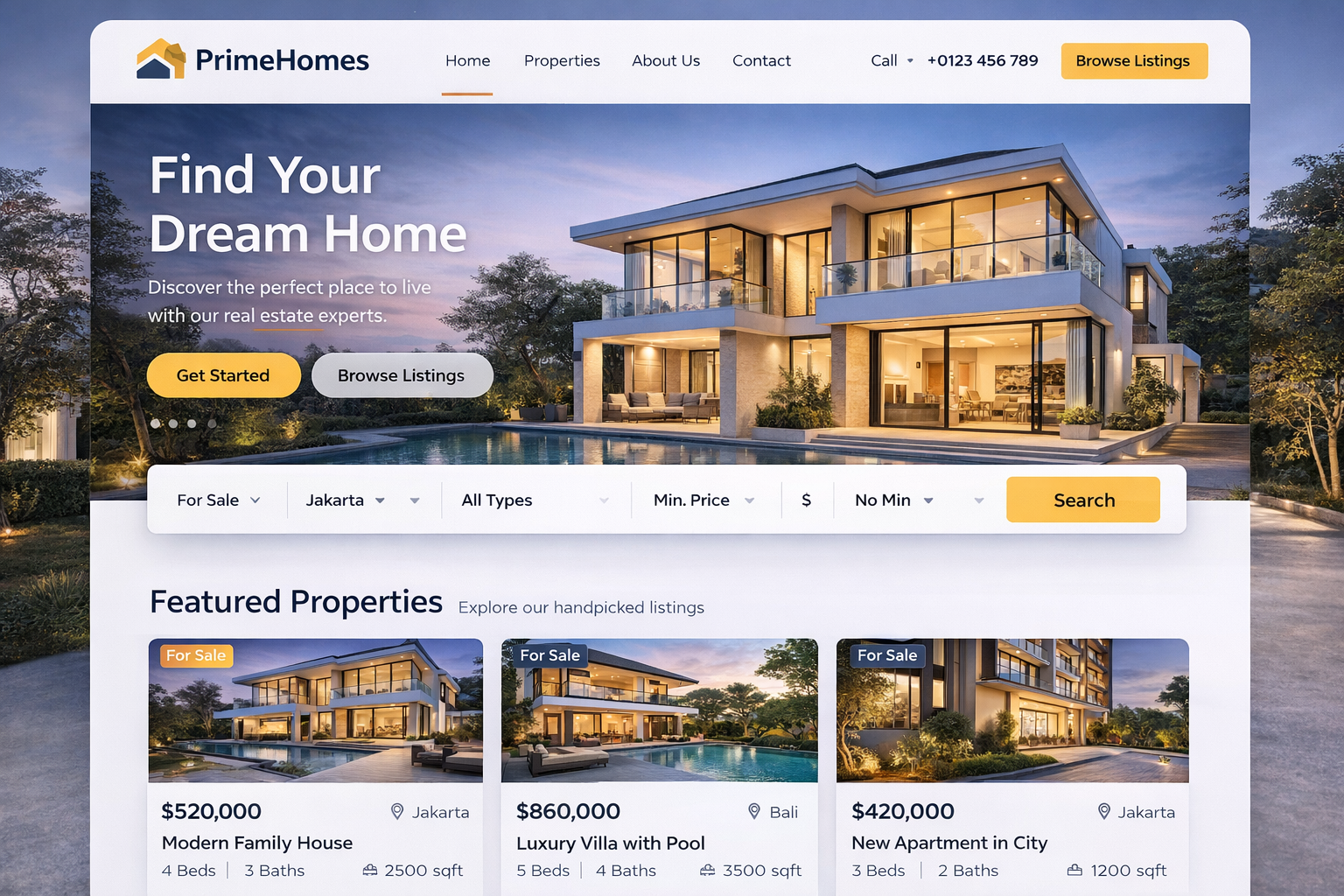Real Estate Website